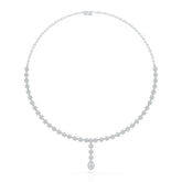 Pear Cut Lab Diamond 5.22 CT Necklace