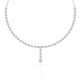 Pear Cut Lab Diamond 5.22 CT Necklace