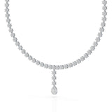Pear Cut Lab Diamond 5.22 CT Necklace