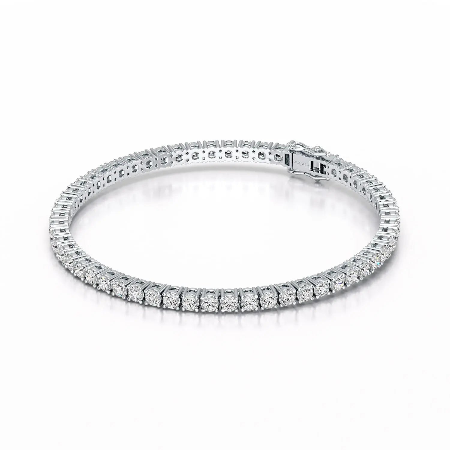 5.5 CT Round cut Lab Diamond Tennis Bracelet
