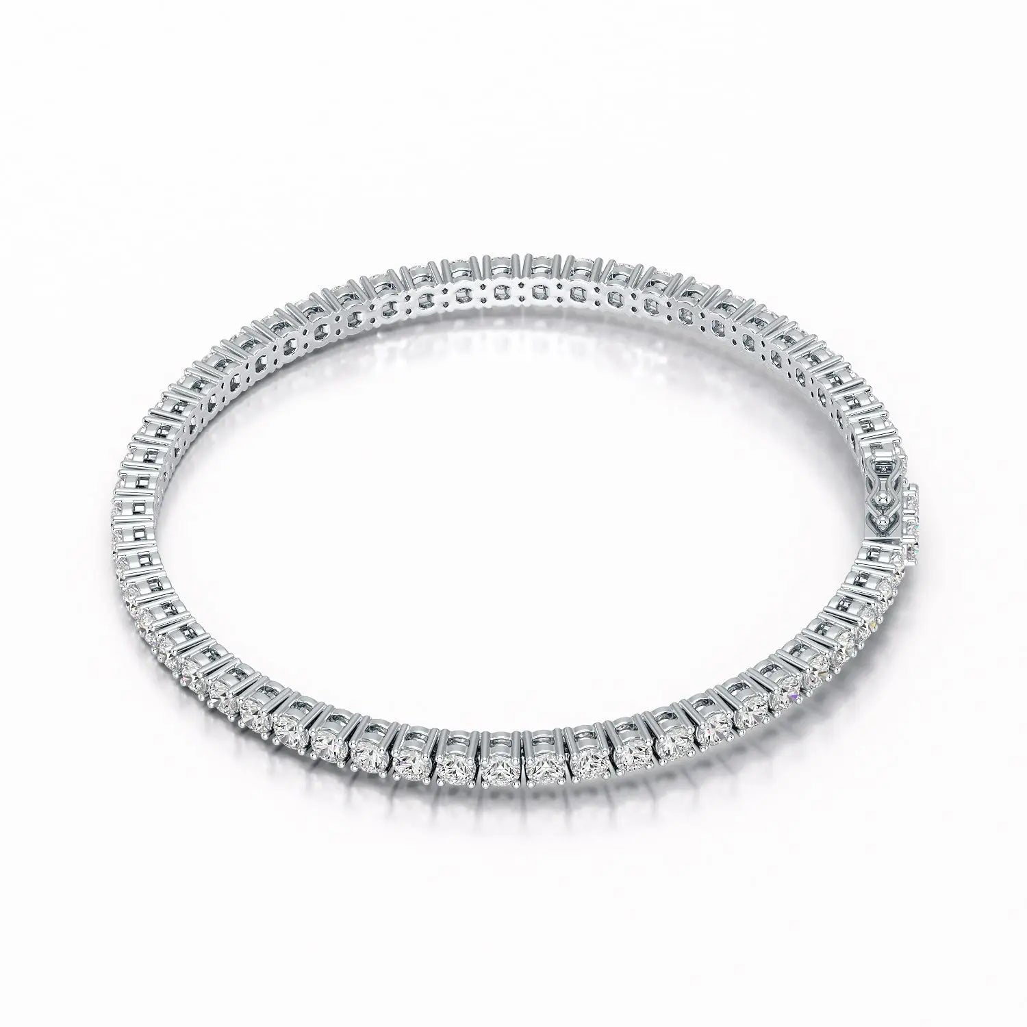 5.5 CT Round cut Lab Diamond Tennis Bracelet