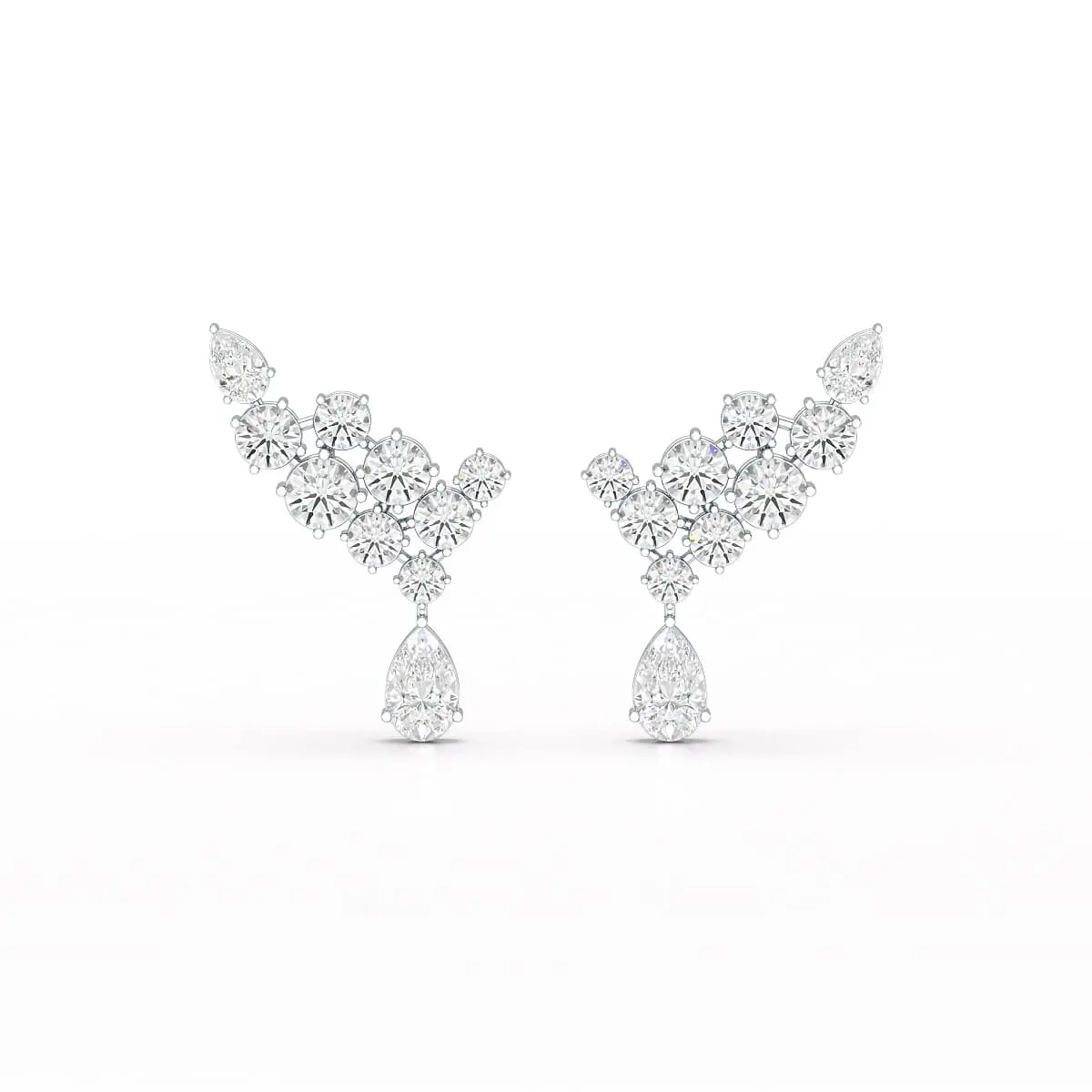 5.8 CT Lab Diamond Dangle Earrings