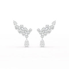 5.8 CT Lab Diamond Dangle Earrings