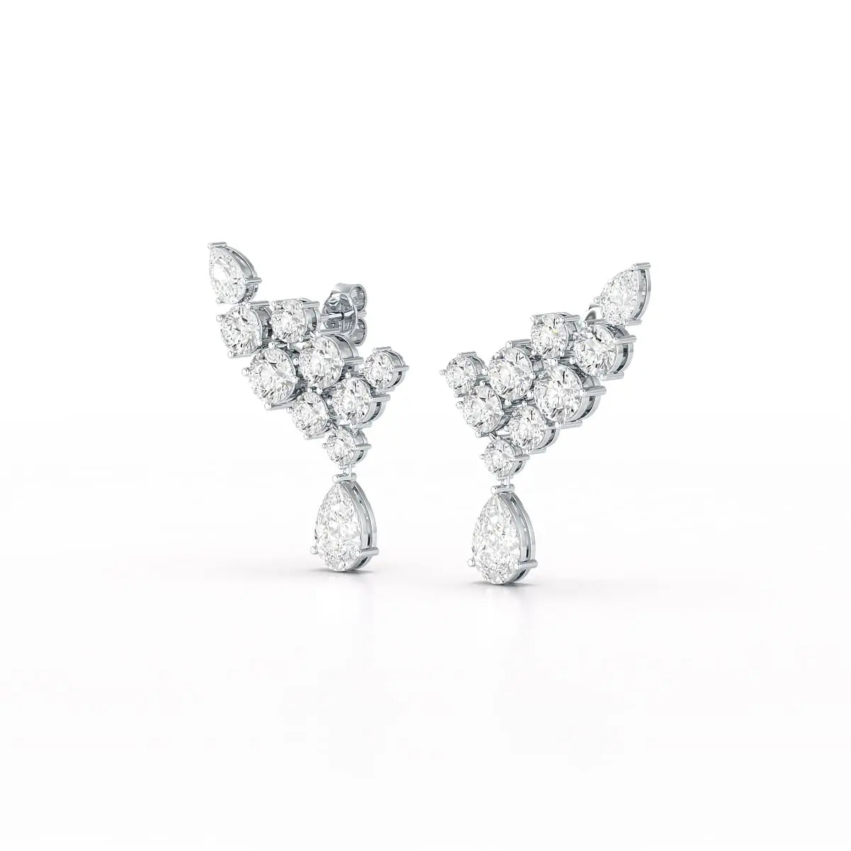 5.8 CT Lab Diamond Dangle Earrings