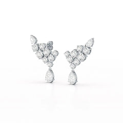5.8 CT Lab Diamond Dangle Earrings