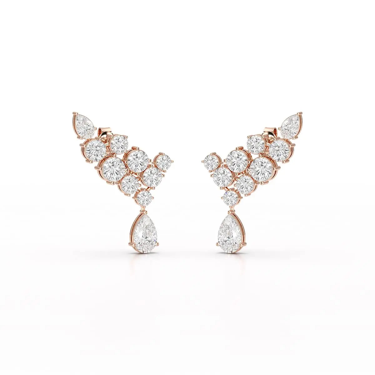 5.8 CT Lab Diamond Dangle Earrings