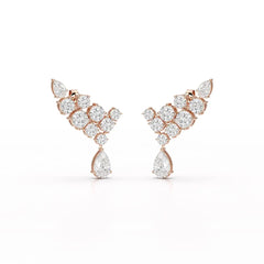 5.8 CT Lab Diamond Dangle Earrings