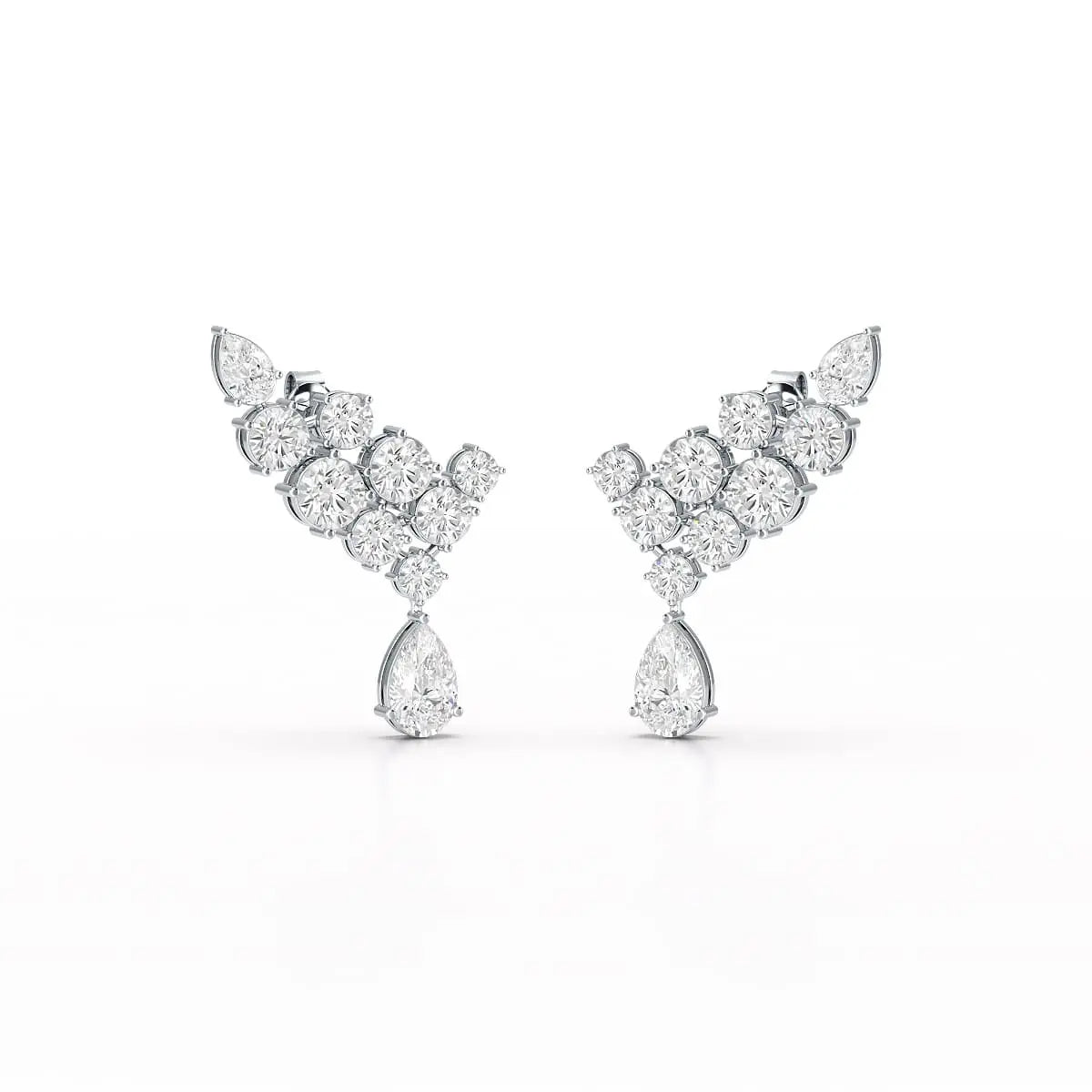 5.8 CT Lab Diamond Dangle Earrings