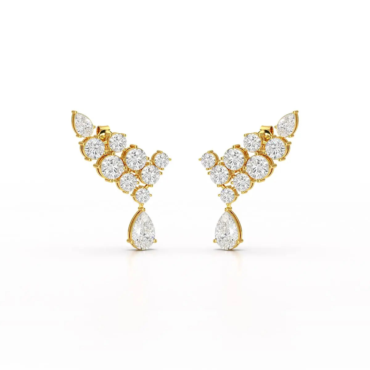 5.8 CT Lab Diamond Dangle Earrings