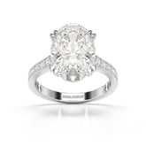 5.9 CT Oval Cut Solitaire Lab Diamond Ring