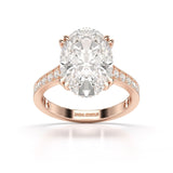 5.9 CT Oval Cut Solitaire Lab Diamond Ring