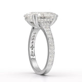 5.9 CT Oval Cut Solitaire Lab Diamond Ring