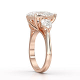 5 CT Pear Cut Lab Diamond Ring