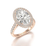 6.1 CT Oval Cut Lab Diamond Wedding Ring - Jama Jewels
