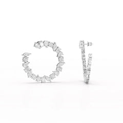 6.36 CT Multi Shape Lab Diamond Stud Earring Jama Jewels