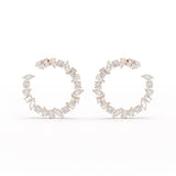 6.36 CT Multi Shape Lab Diamond Stud Earring