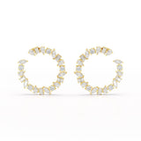 6.36 CT Multi Shape Lab Diamond Stud Earring