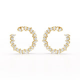 6.36 CT Multi Shape Lab Diamond Stud Earring