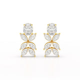 6.45 CT Marquise and Oval Cut Drop Earrings