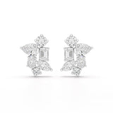 6.57 CT Multi Shape Lab Diamond Stud Earrings
