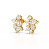 6.57 CT Multi Shape Lab Diamond Stud Earrings
