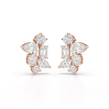 6.57 CT Multi Shape Lab Diamond Stud Earrings