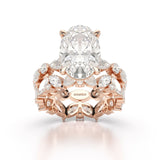 6.5 CT Oval and Marquise Cut Lab Diamond Ring