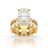 6.5 CT Oval and Marquise Cut Lab Diamond Ring
