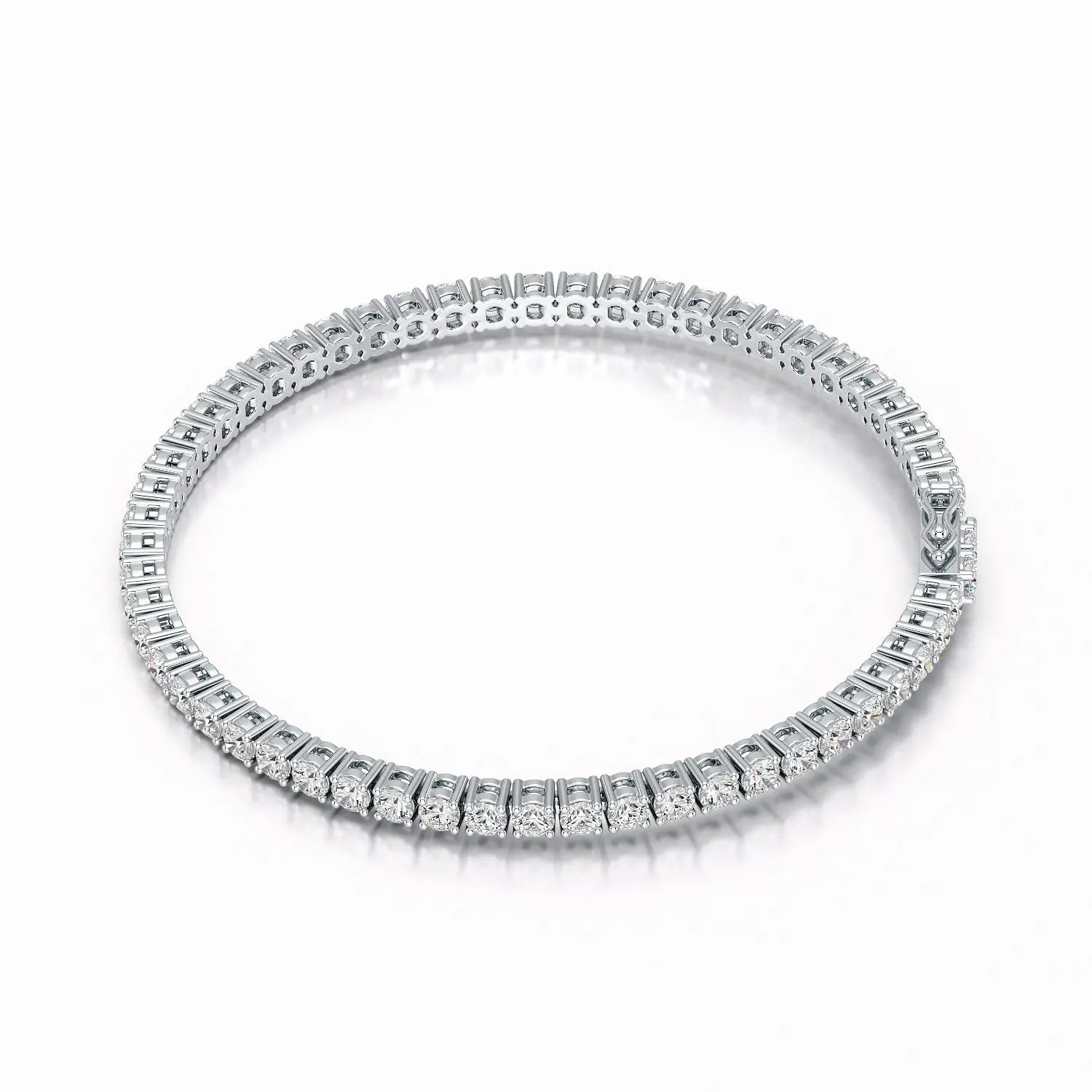 6.5 CT Round cut Lab Diamond Tennis Bracelet