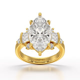 6.66 CT Marquise Cut Lab Diamond Wedding Ring - Jama Jewels