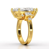 6.66 CT Marquise Cut Lab Diamond Wedding Ring - Jama Jewels
