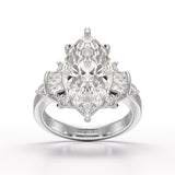 6.66 CT Marquise Cut Lab Diamond Wedding Ring - Jama Jewels