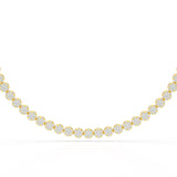 6.77 Carat Lab Diamond Riviere Necklace