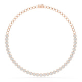 6.77 Carat Lab Diamond Riviere Necklace