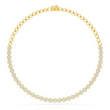 6.77 Carat Lab Diamond Riviere Necklace