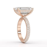 6.86 CT Emerald Cut Solitaire Lab Diamond Ring