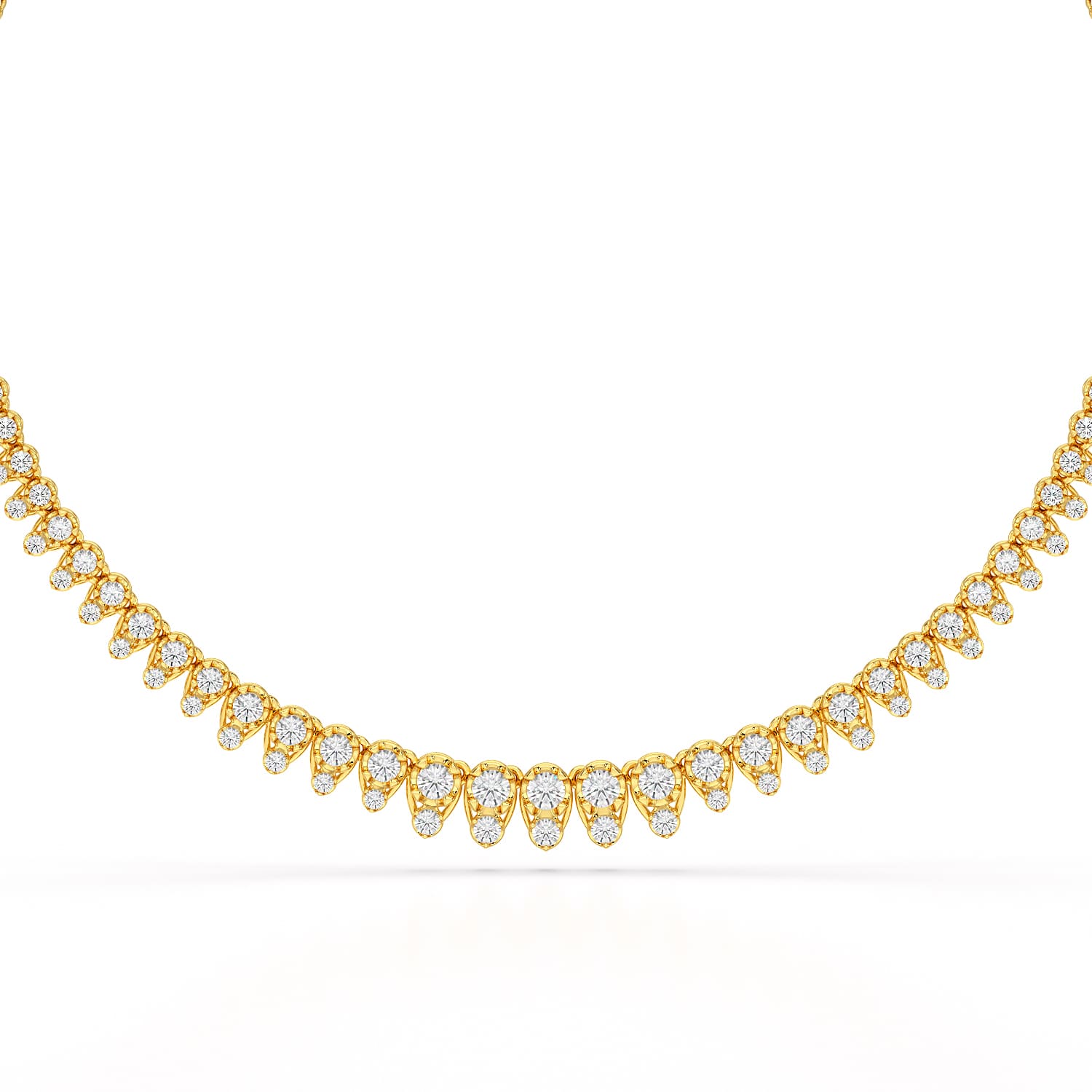 6.8 CT Classic Lab Diamond Collar Necklace
