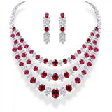 Exquisite 18 KT Gold Jewelry Collection Featuring Ruby Gemstones