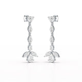 6 CT Multi shape Dangle Lab Diamond Earrings