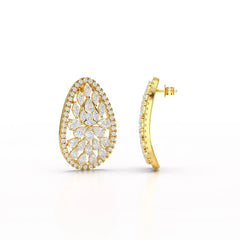 6 CT Lab Diamond Multi Shape Stud Earring Jama Jewels