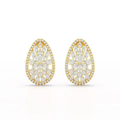 6 CT Lab Diamond Multi Shape Stud Earring Jama Jewels