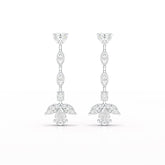 6 CT Multi shape Dangle Lab Diamond Earrings