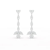 6 CT Multi shape Dangle Lab Diamond Earrings