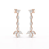 6 CT Multi shape Dangle Lab Diamond Earrings