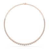 7.6 Carat Lab Diamond Round Riviere Necklace