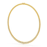 7.6 Carat Lab Diamond Round Riviere Necklace