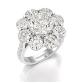 7.88 CT Halo Lab Diamond Round Cut Ring