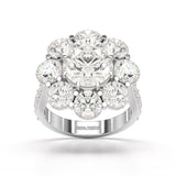 7.88 CT Halo Lab Diamond Round Cut Ring