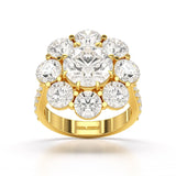 7.88 CT Halo Lab Diamond Round Cut Ring