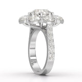 7.88 CT Halo Lab Diamond Round Cut Ring